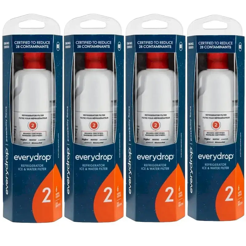 Lot de 4 filtres de rechange pour réfrigérateur, compatibles EDR2RXD1