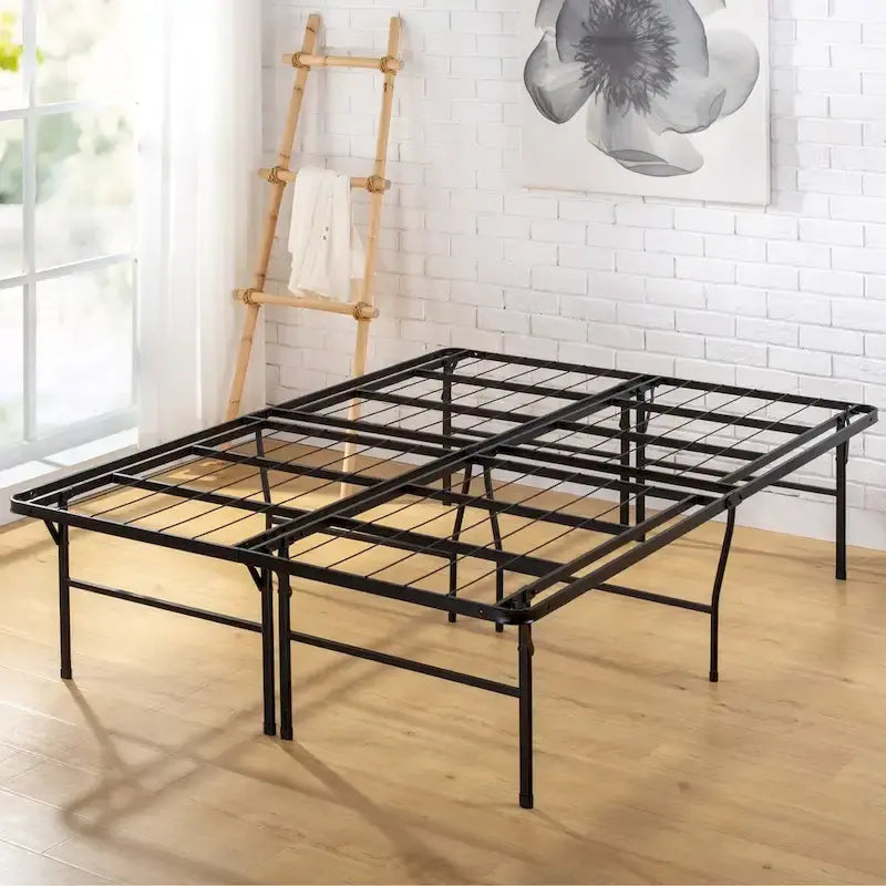 Sommier en acier robuste, capacité de 1360 kg, pas besoin de sommier tapissier, rangement sous le lit
