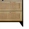 Armoire en rotin à 4 tiroirs