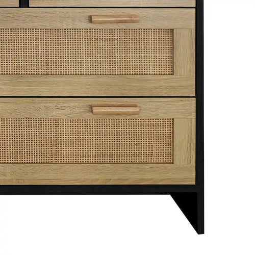 Armoire en rotin à 4 tiroirs